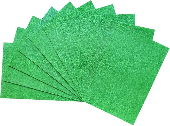 Jtnohx Glitter Felt Fabric, 8 x12 inches Felt Square