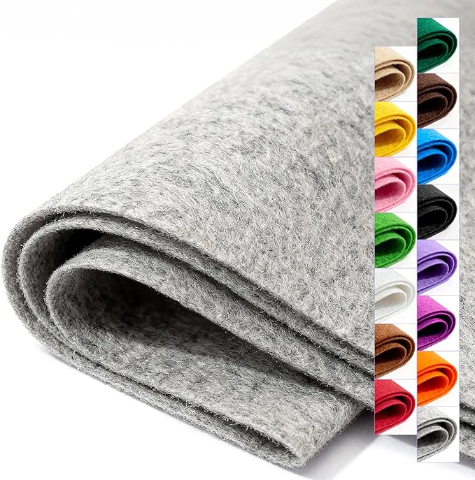 Felt Fabric 36'' X 36'' Large Felt Sheets Stiff Craft Felt by The Yard