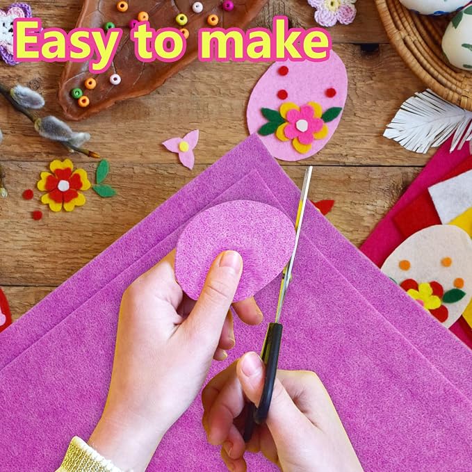 Jtnohx Color Felt, Soft Felt Sheets, 1.4mm Thick 8"x12" Handicraft Felt Fabrics