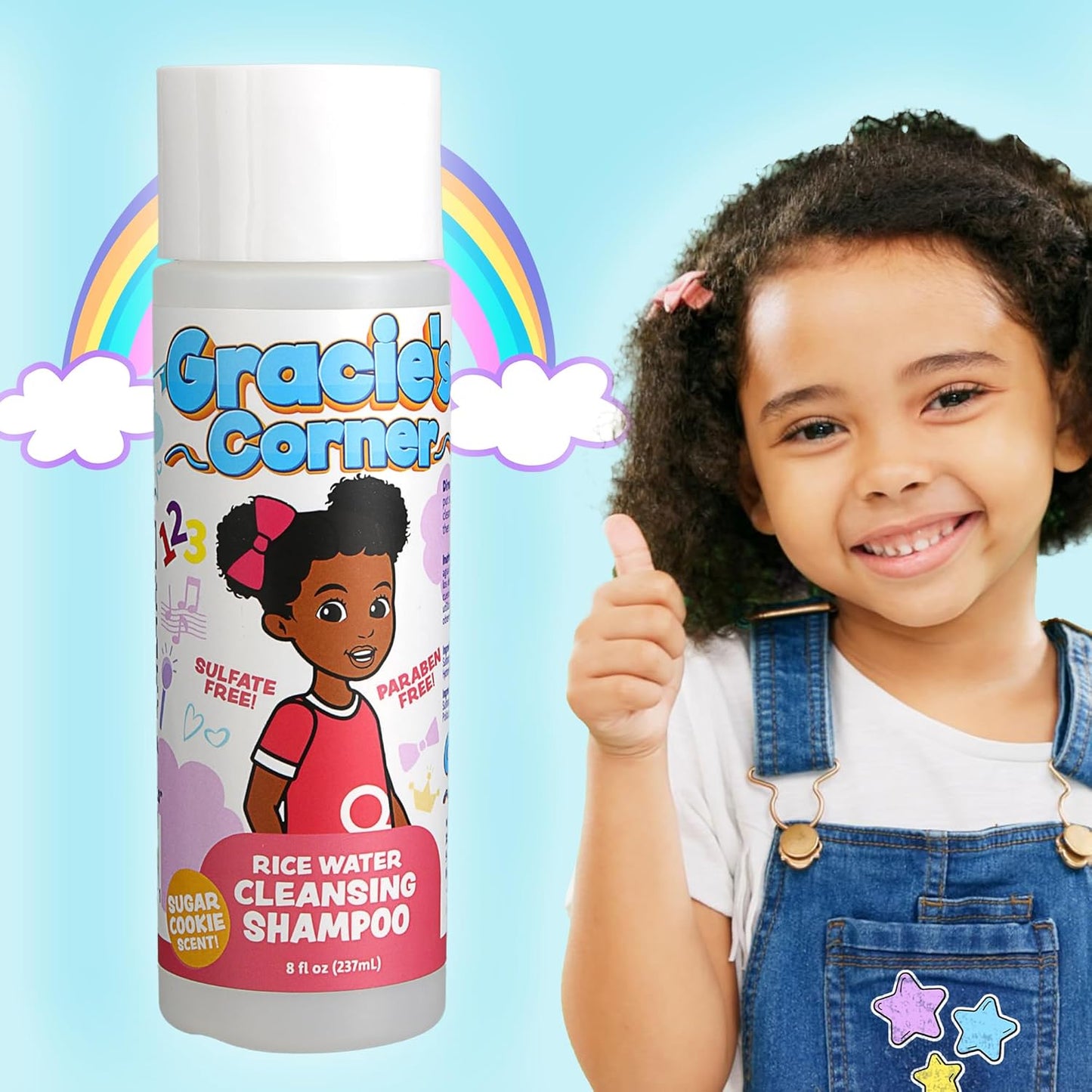 Gracie's Corner Rice Water Cleansing Shampoo 8oz
