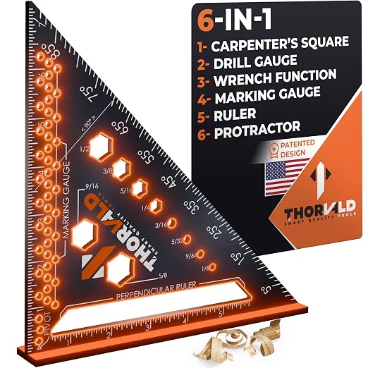 THORVALD 6-in-1 Carpenter Square 7 inch