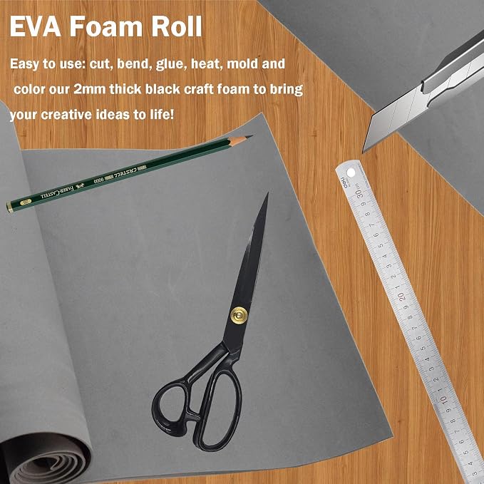 EVA Foam Roll | High Density 85kg/m3 | 2mm Thick | 48"x14" | Ideal