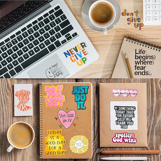 300PCS Positive Motivational Words Stickers