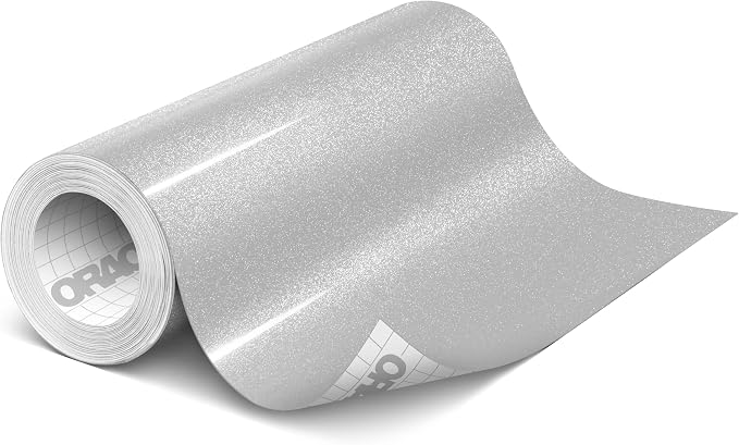 ORACAL 851 Cast Intense Silver Metallic Sparkle Glitter Craft Film Premium