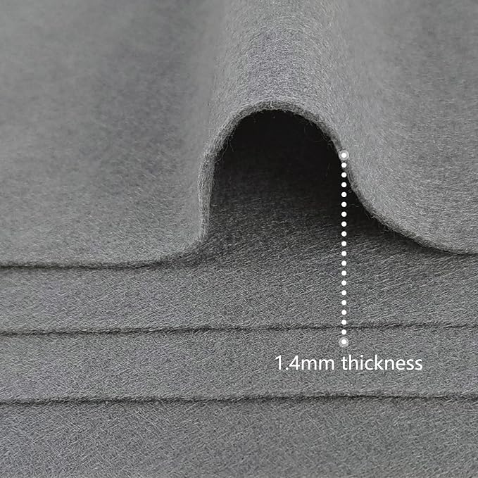 Jtnohx Color Felt, Soft Felt Sheets, 1.4mm Thick 8"x12" Handicraft Felt Fabrics