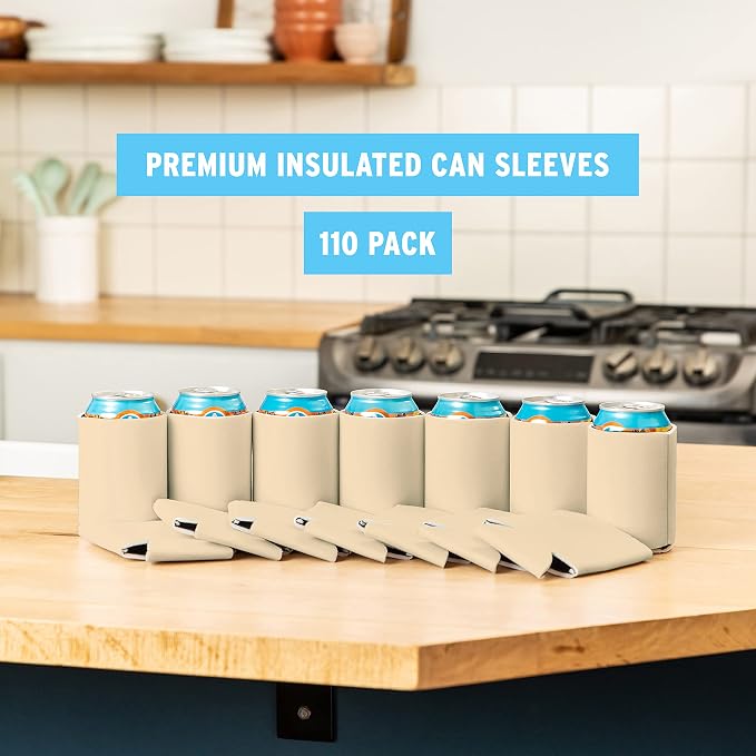 Blank Beer Can Cooler Sleeves Soft Insulated Beer Can Coolies
