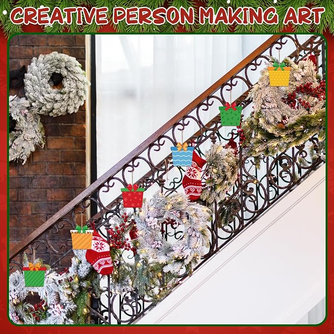 COCHIE Wooden Christmas Ornaments to Paint