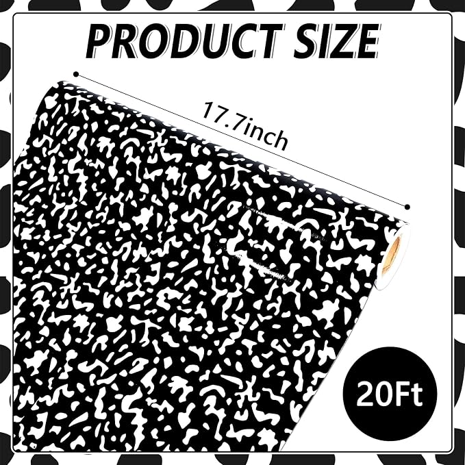 Qyeahkj Composition Bulletin Board Paper Roll Black Dot Bulletin Board