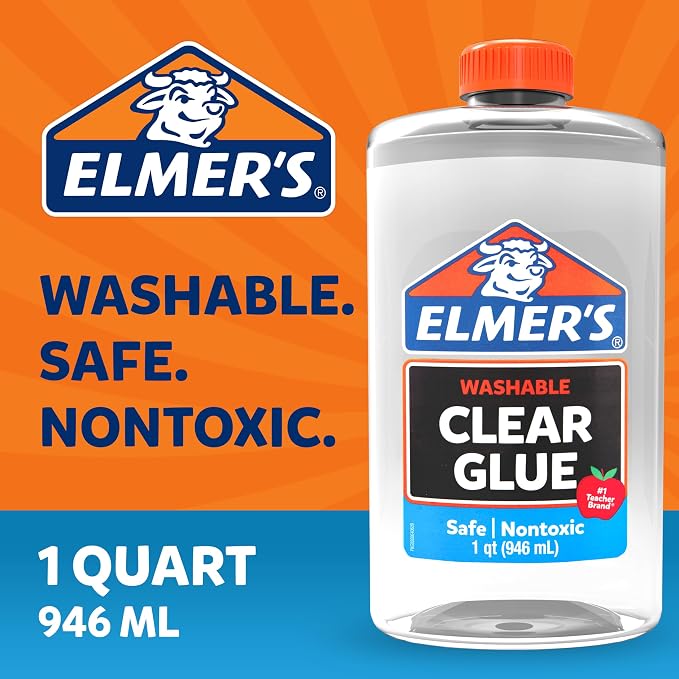 Elmer's Clear Liquid School Glue, 32 Ounces