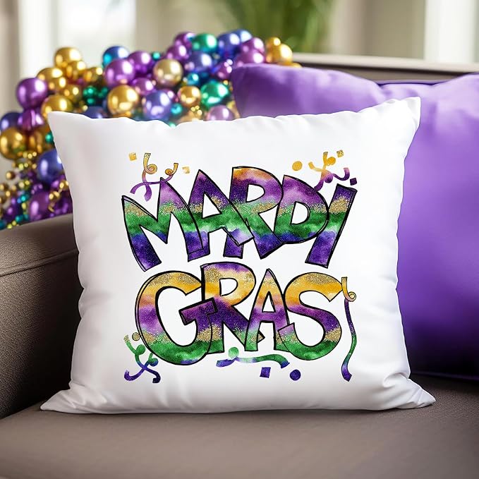 Tintnut Mardi Gras Sparkle HTV Vinyl, easy cut & weed, stretch washable