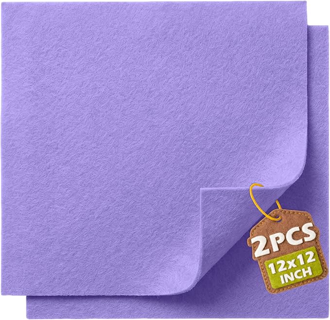 Lavender Soft Felt Sheets for Crafts, 1.6mm Thick, Handmade Crafts, DIY Projects