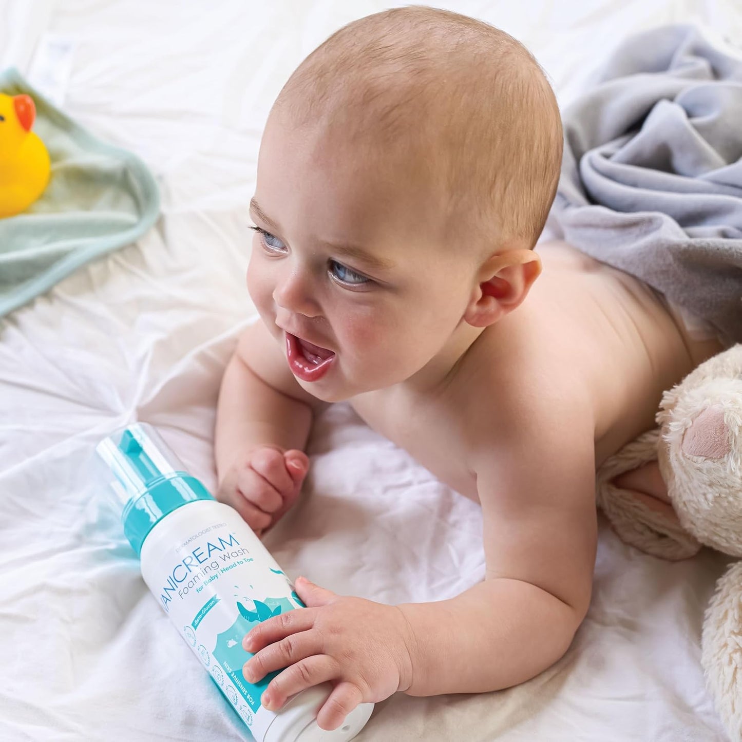 Vanicream Foaming Wash for Baby, 8 Oz, Gentle Cleanse and Moisture, Tear-Free Baby Shampoo and Body Wash with Beta-Glucan, Formulated without Common Irritants for Sensitive Skin, All Ages