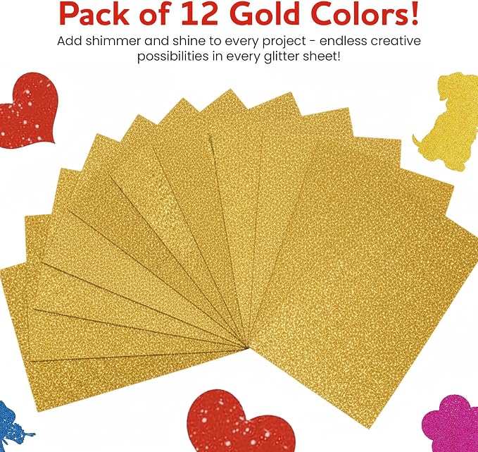 Self-Adhesive Glitter EVA Foam Sheets