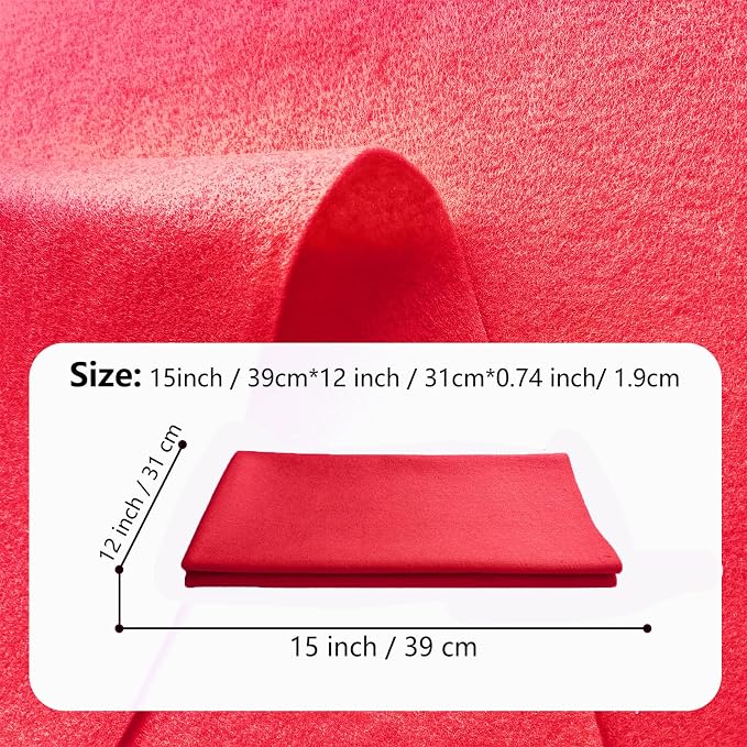 Jtnohx Color Felt, 1 Square Yard Felt Fabric, 1.4mm Thickness Flexible Craft