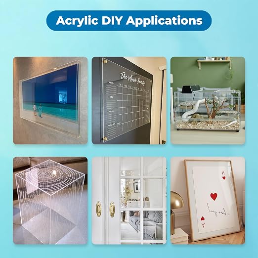 48" x 24" Acrylic Sheet – 3/8 inch Thick Clear Plexiglass Board