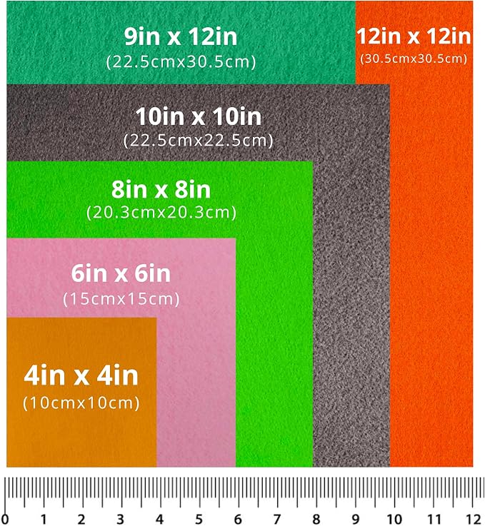 FabricLA Acrylic Felt Sheets for Crafts
