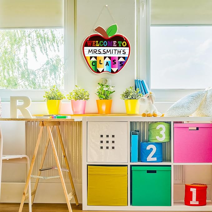 Large Welcome Sign for Classroom Decoration Crafts Hanging to Paint DIY Blank