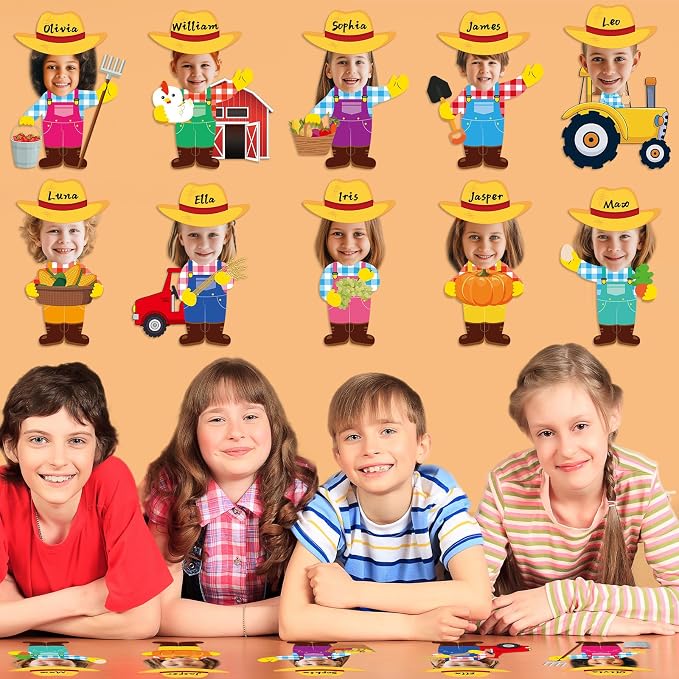 60pcs Farm Theme Cutouts Farmer