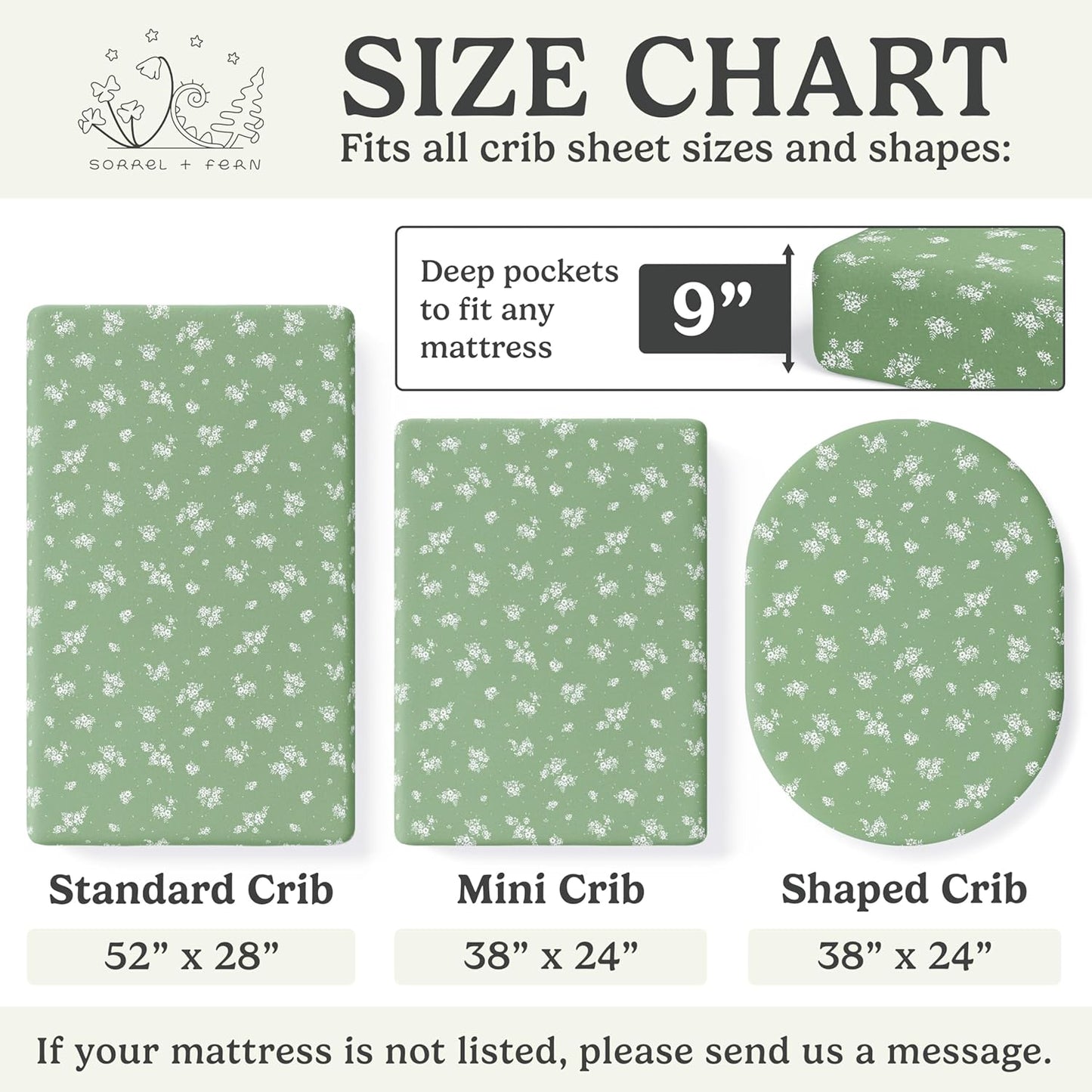 Crib Sheets Neutral - Fitted Baby Crib Sheets Bed for Girl Boy - 2 Pack Standard & Toddler Mattress (Butterfly Garden) - Buttery Soft Organic Cotton Blend
