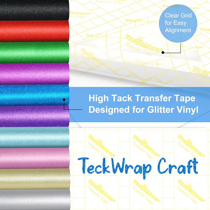 TECKWRAP High Tack Transfer Paper Tape 12" x 10 FT