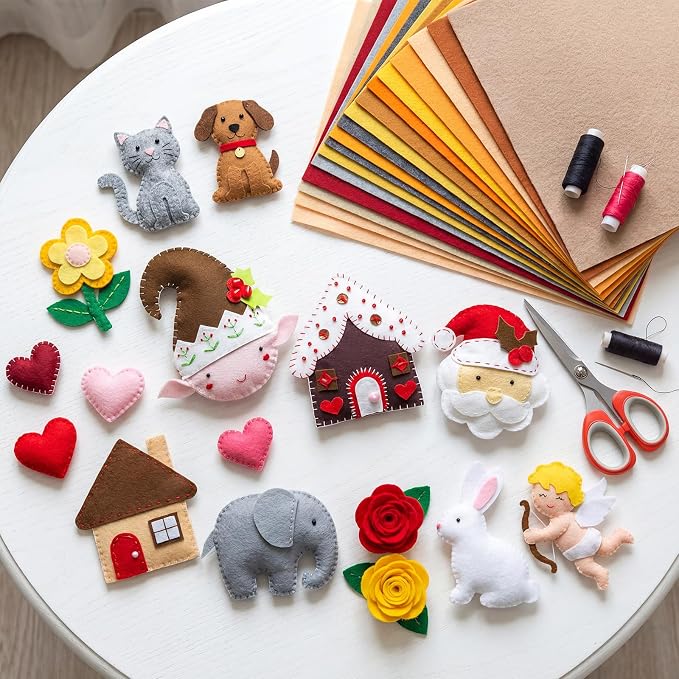 Tegeme 100 Pcs 8 x 12 Inches Felt Fabric Sheet