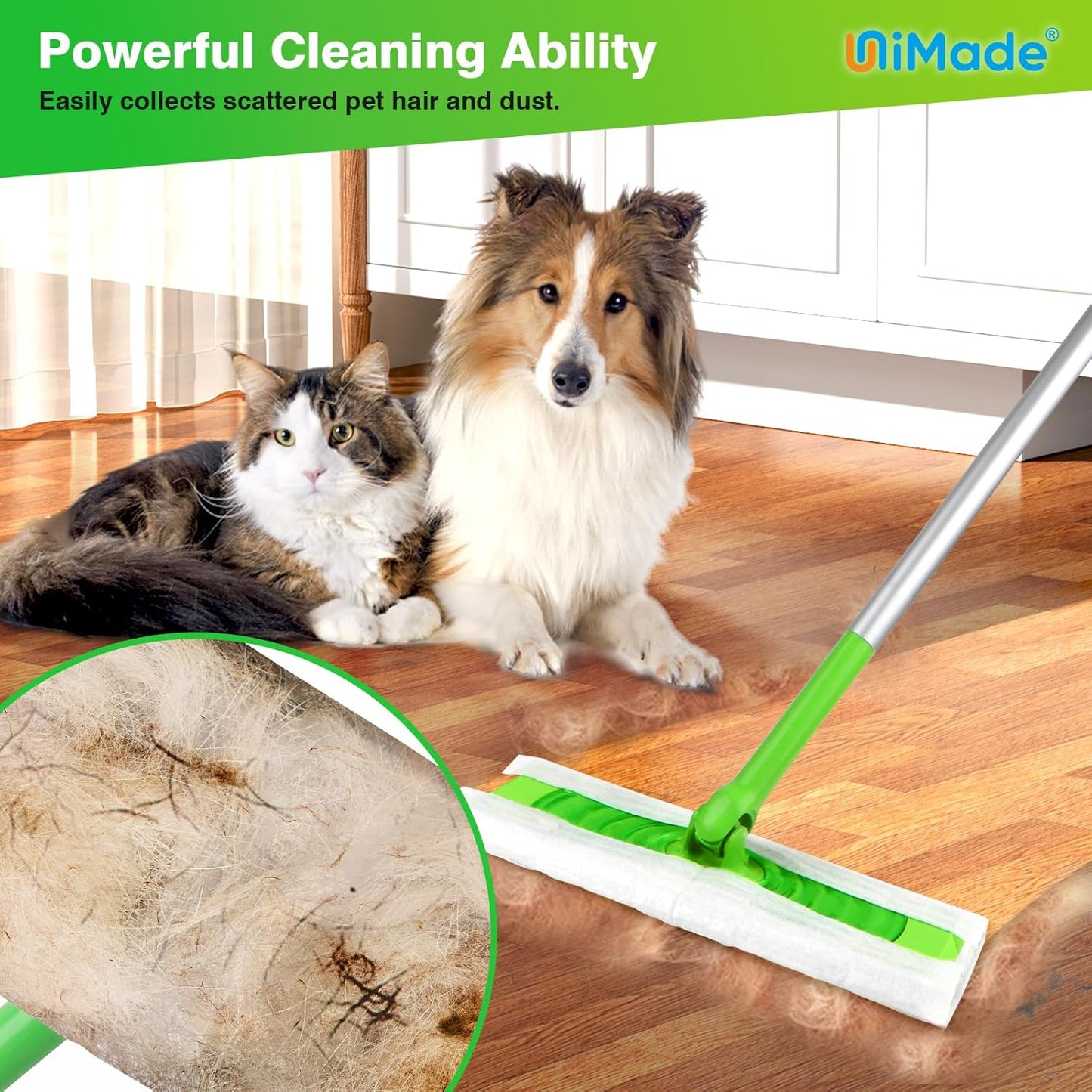 Dry Sweeping Cloths, 180 Count Mop Refill Compatible with Swiffer Sweeper - Disposable Duster Refills Mops for Cleaning Hardwood Floor Dust