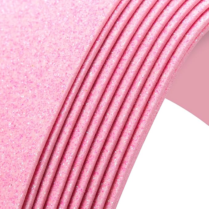 10 Pack Glitter Foam Sheets Craft 8 x 12 inch | Sparkles Foam Paper