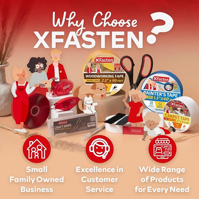 XFasten Double-Sided Carpet Tape