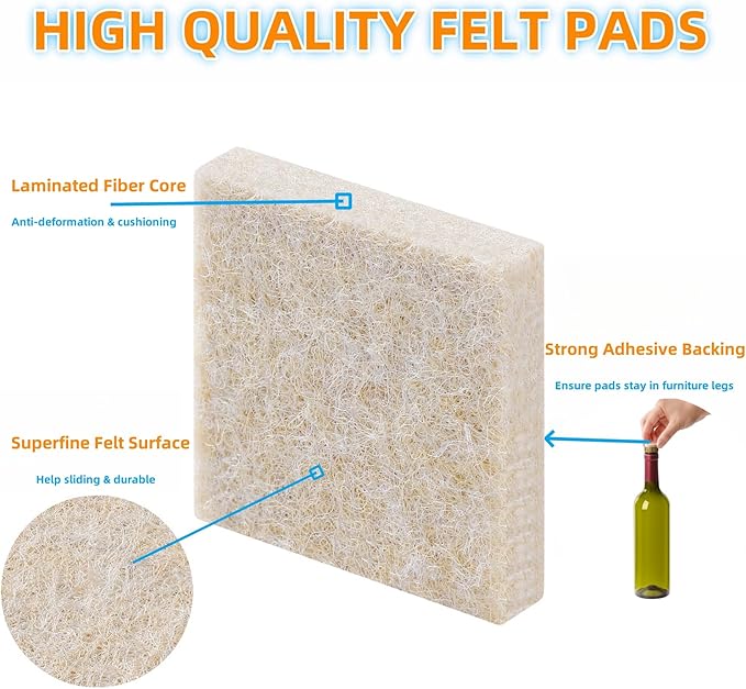 Furnigear Felt Furniture Pads