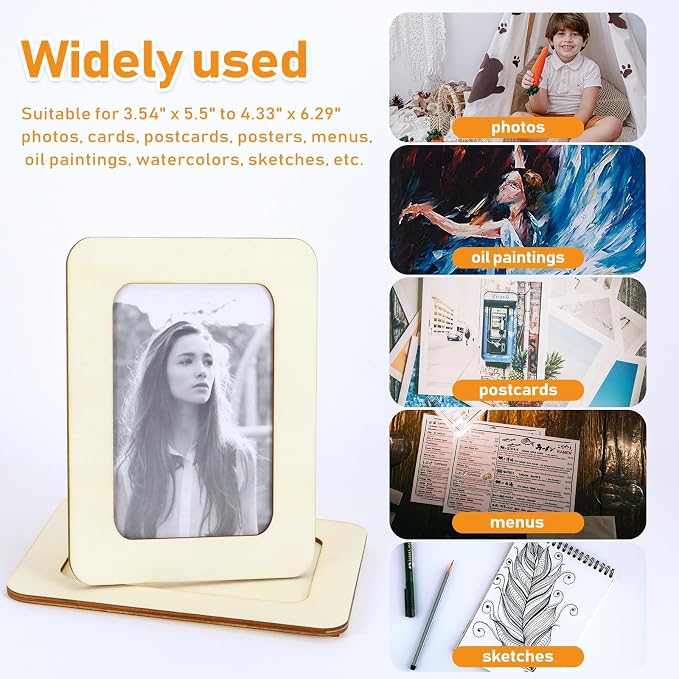 VOKOY 15 Pack Wooden Picture Frames