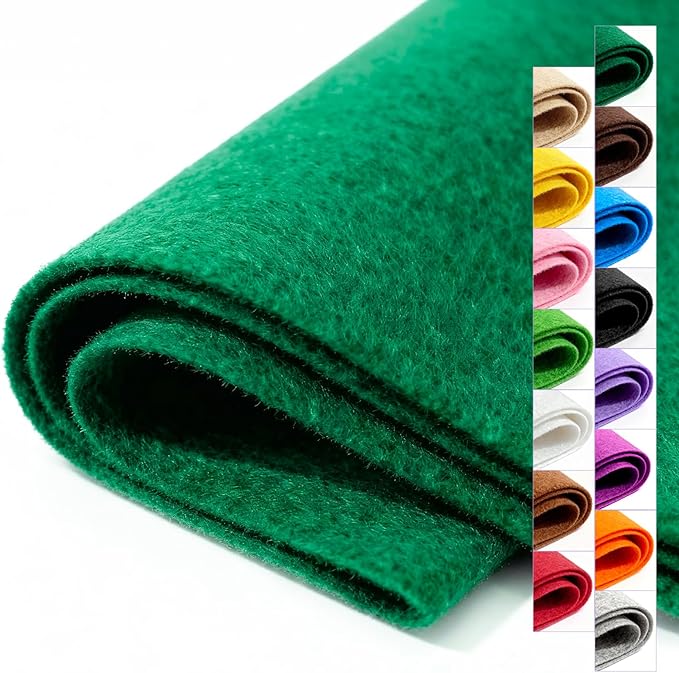 Felt Fabric 36'' X 36'' Large Felt Sheets Stiff Craft Felt by The Yard