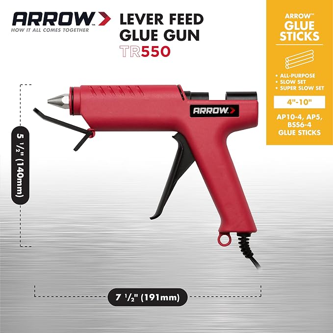 Arrow TR550 Heavy Duty Professional Electric Hot Melt Glue Gun