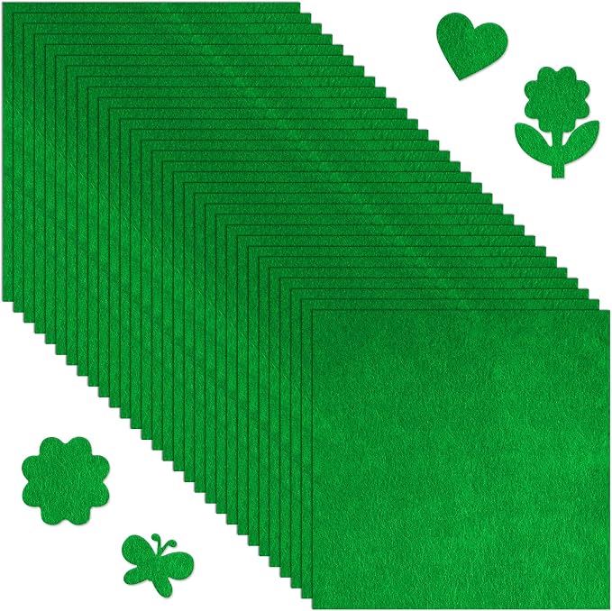Morcheiong 50 Pcs Felt Fabric Soft Felt Fabric Sheet