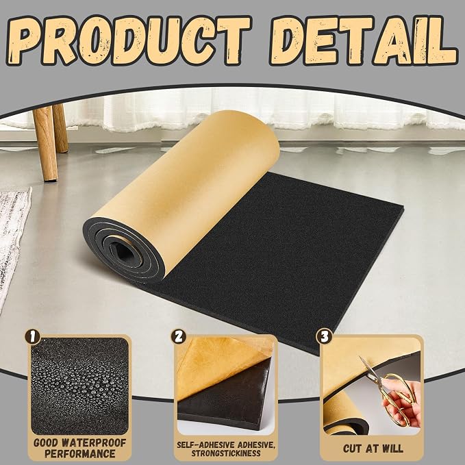 Pangda 1 Piece 78 x 16 x 1/4 Inch Extra Large Marine Foam Roll Closed Cell