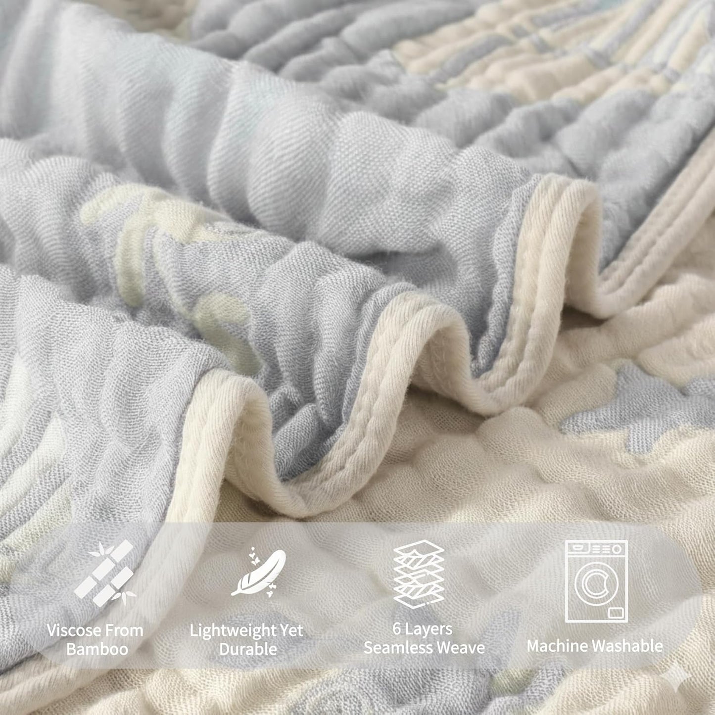 Ultra-Soft Muslin Baby Hooded Towel - 32 x 32 Inches, Ideal for Bath & Beach, Suitable for Both Boys & Girls from Newborns to Toddlers