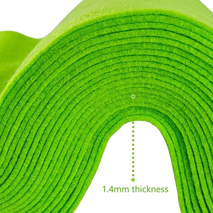 Jtnohx Color Felt, Soft Felt Sheets, 1.4mm Thick 8"x12" Handicraft Felt Fabrics
