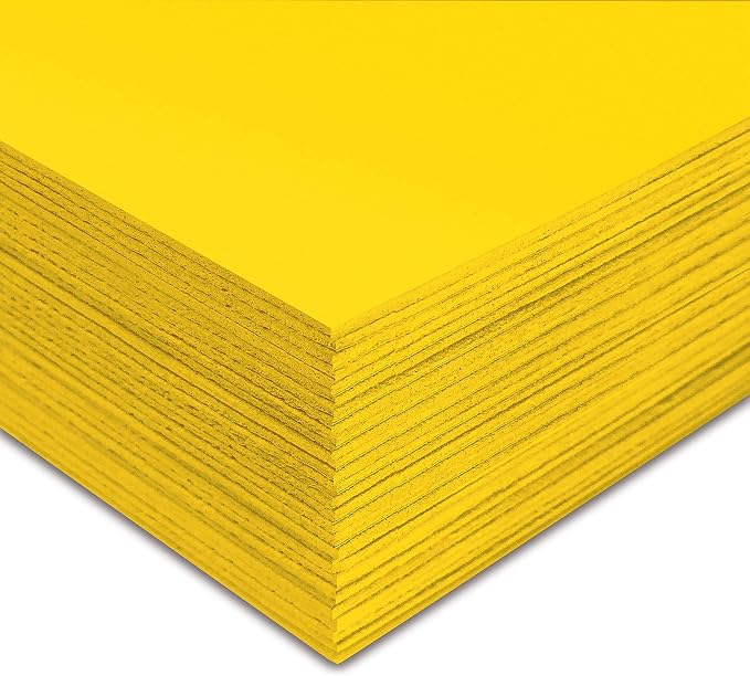 Better Office Products Yellow EVA Foam Sheets, 30 Pack, 2mm Thick, 9 x 12 Inch