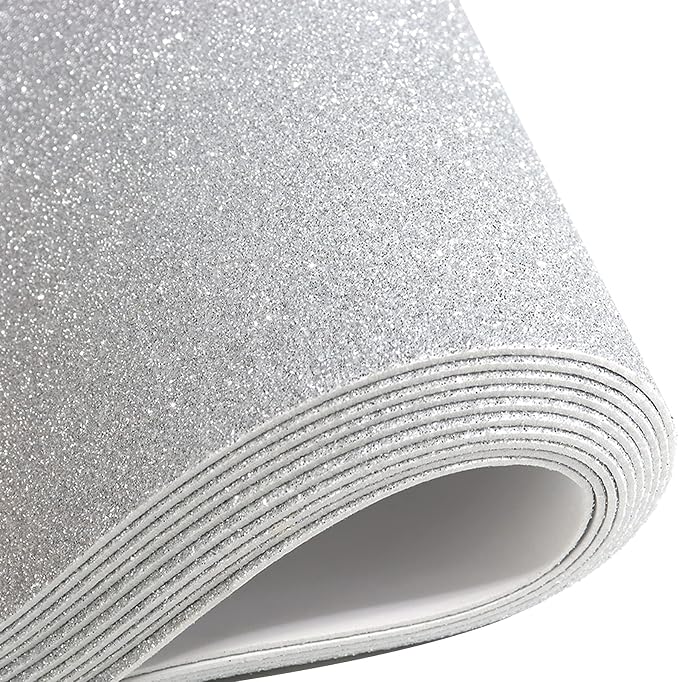 10 Sheets Glitter Paper Sheet for Father‘s Day Decor, A4 Cardstock