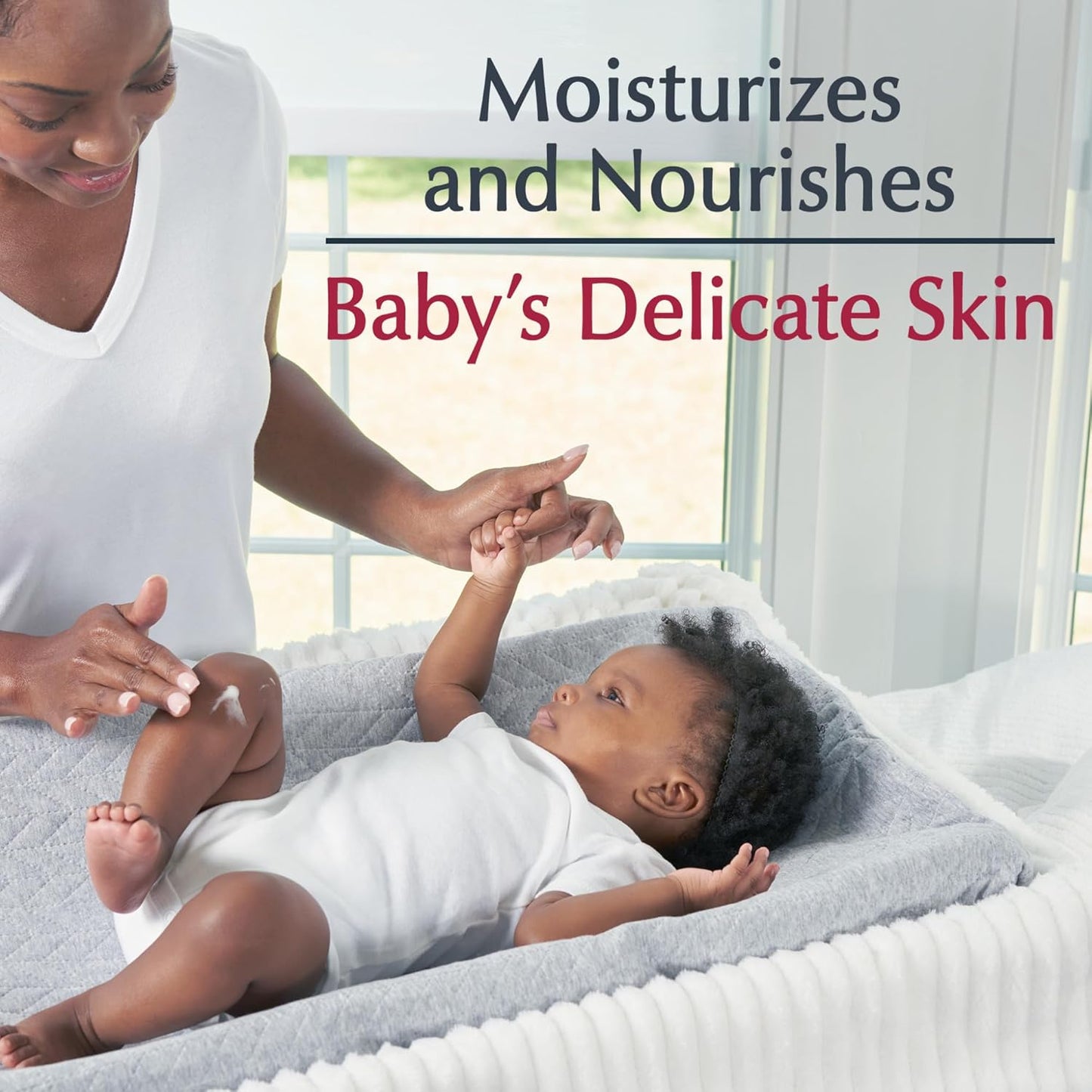 Eucerin Baby Body Lotion, Hypoallergenic and Fragrance Free Baby Lotion with Pro-Vitamin B5 and Shea Butter, 13.5 Fl Oz Bottle