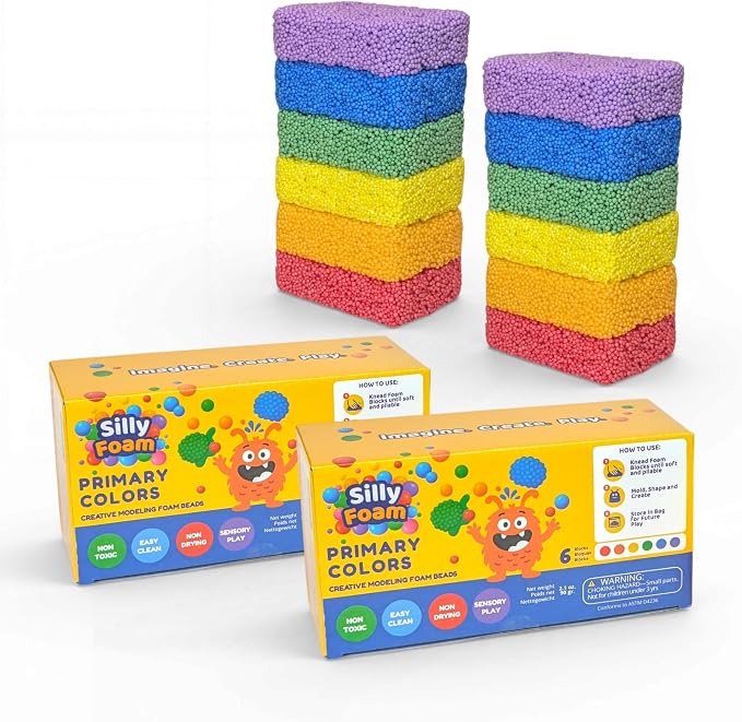 Silly Foam, Creative Modeling Foam Beads, Easy Clean Up, Arts & Crafts