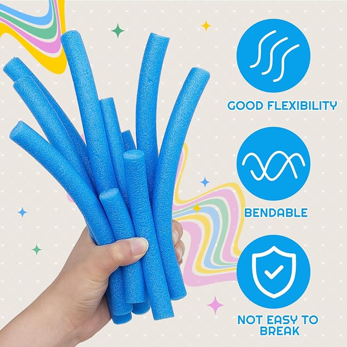 Frienda 1 Inch x 40 ft Blue Foam Noodles