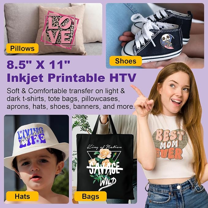 TECKWRAP Printable Heat Transfer Vinyl & Mask Sheets