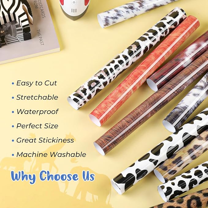 HTVRONT Leopard HTV Heat Transfer Vinyl