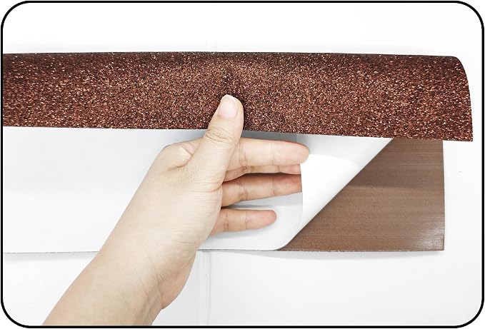 pson 10Pcs 7.8 x 11.8 Inch Shiny Self-Adhesive EVA Foam Sheets