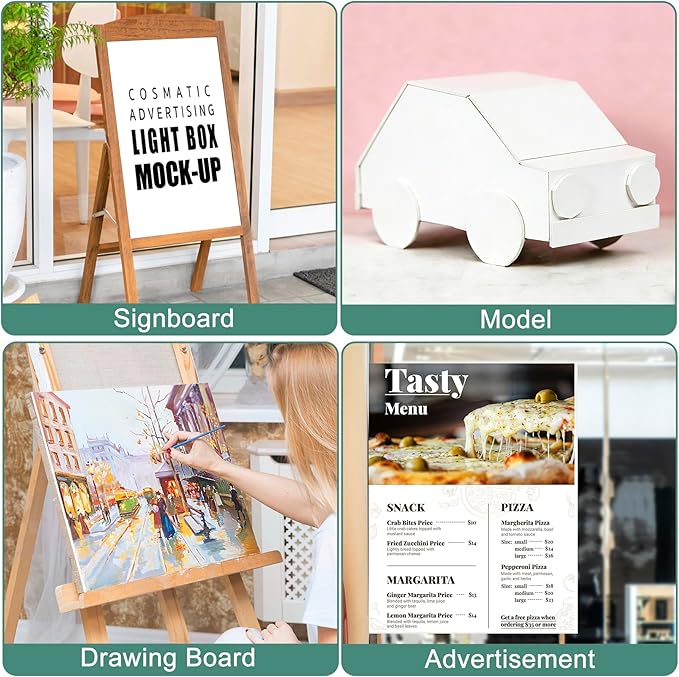 MYFAMIREA 12 Pack White Foam Board 20" x 30", 3/16" Thick Board Poster