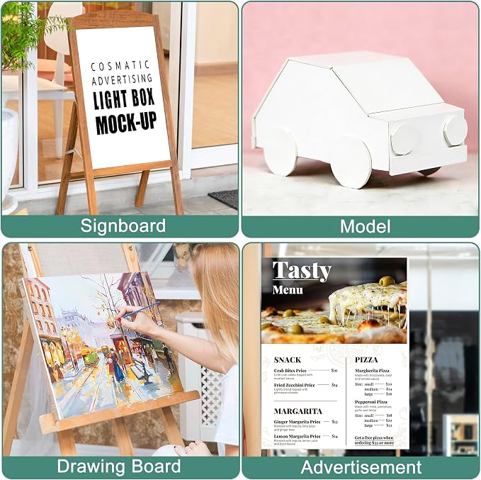 MYFAMIREA 12 Pack White Foam Board 18" x 24", 3/16" Thick Board Poster