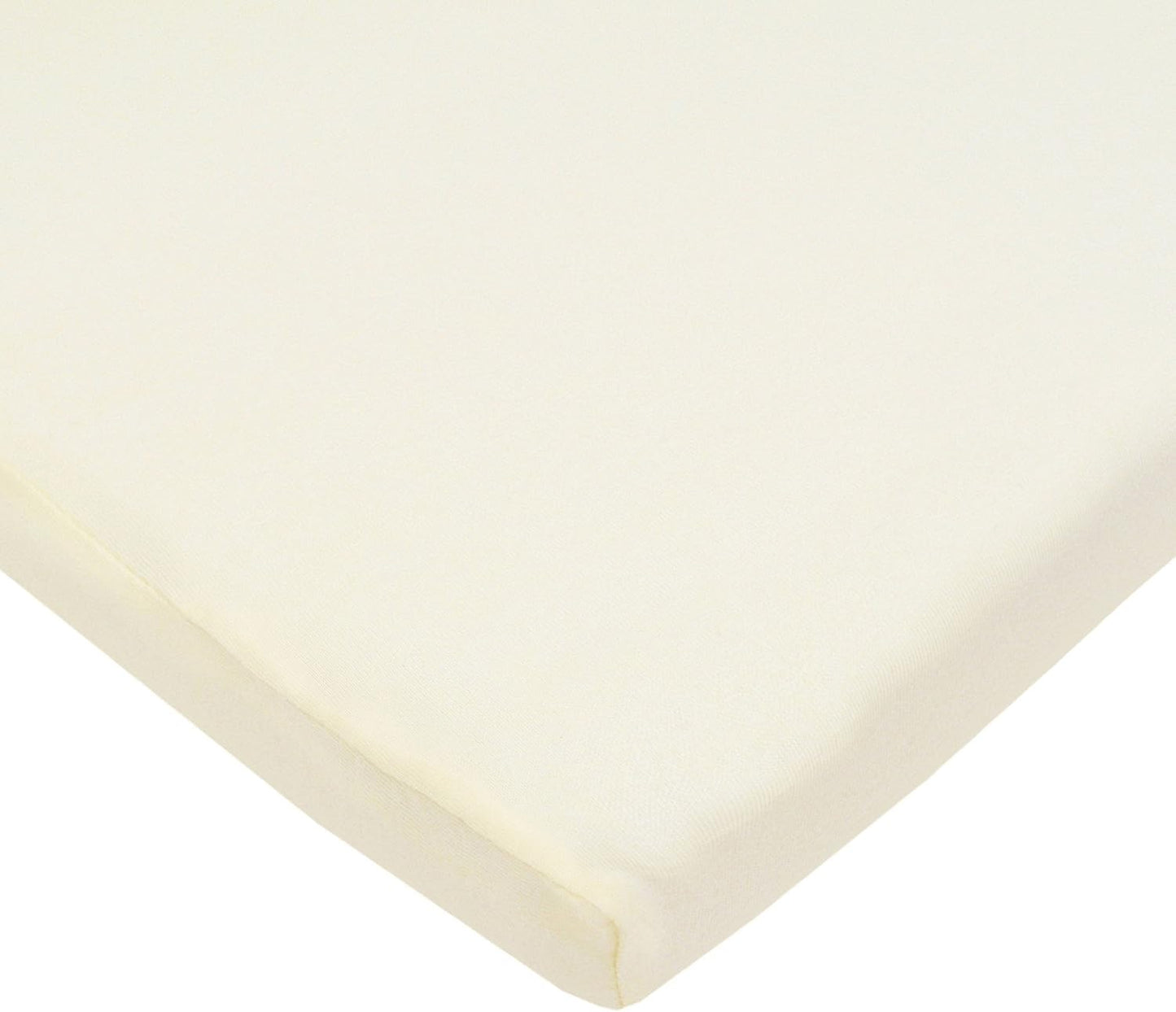 American Baby Company 100% Natural Cotton Fitted Cradle/Bassinet Sheet 36" x 18" - Soft, Breathable & Hypoallergenic Bed Sheet, Cream, Neutral for Boys & Girls