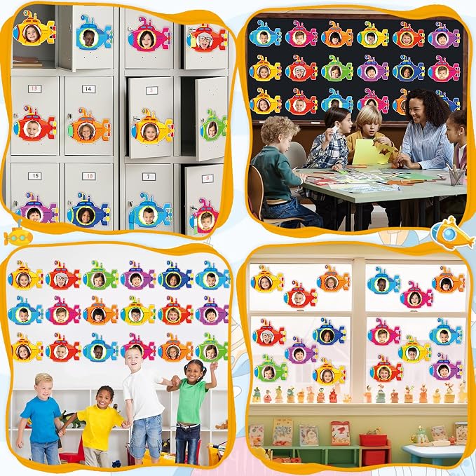 gisgfim 80Pcs Summer Cutouts Submarine Decorations Under The Sea Bulletin Board