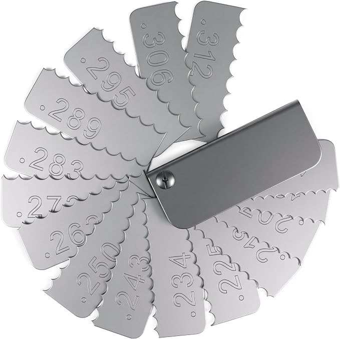 Garage Door Spring Measure Tool, 187 to .312 Precise Stainless Steel Wire Gauge