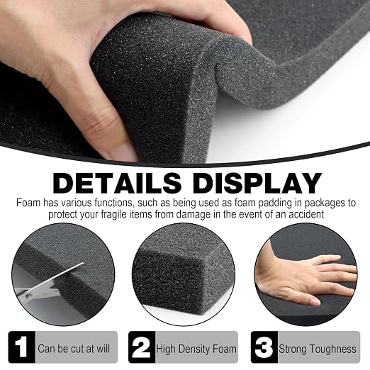 4PCS High Density Polyurethane Foam Sheets